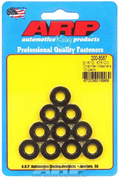 ARP Auto Racing Black Washers - 5/16 ID x .675 OD (10)