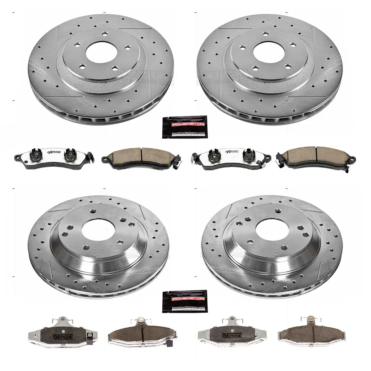 Z26 Street Warrior Upgrade Kit: Drilled/Slotted Rotors; Carbon-Fiber Ceramic Pads W/Hardware product image