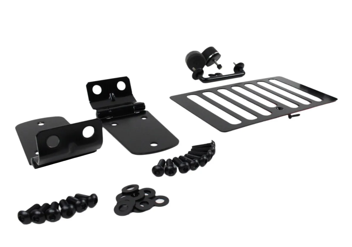 Jeep TJ Hood Kit Without Hood Catch 98-06 Wrangler TJ Powdercoat Black Kentrol product image