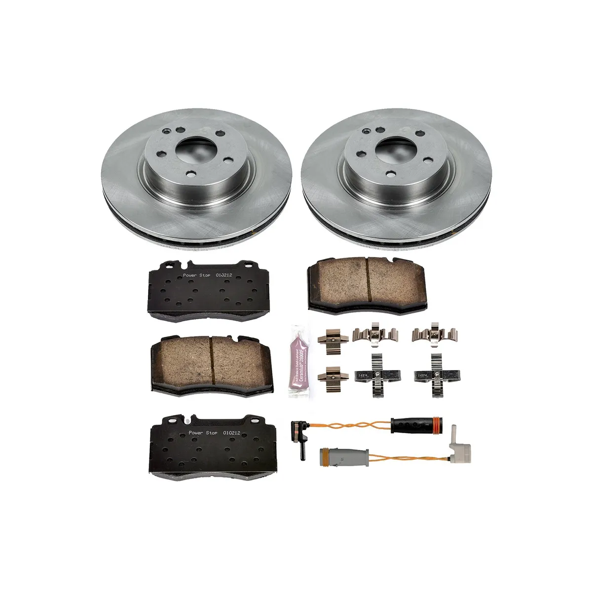 Z17 Direct Replacement Kit: Rotors; Ceramic Pads W/Hardware; Pad Sensors product image