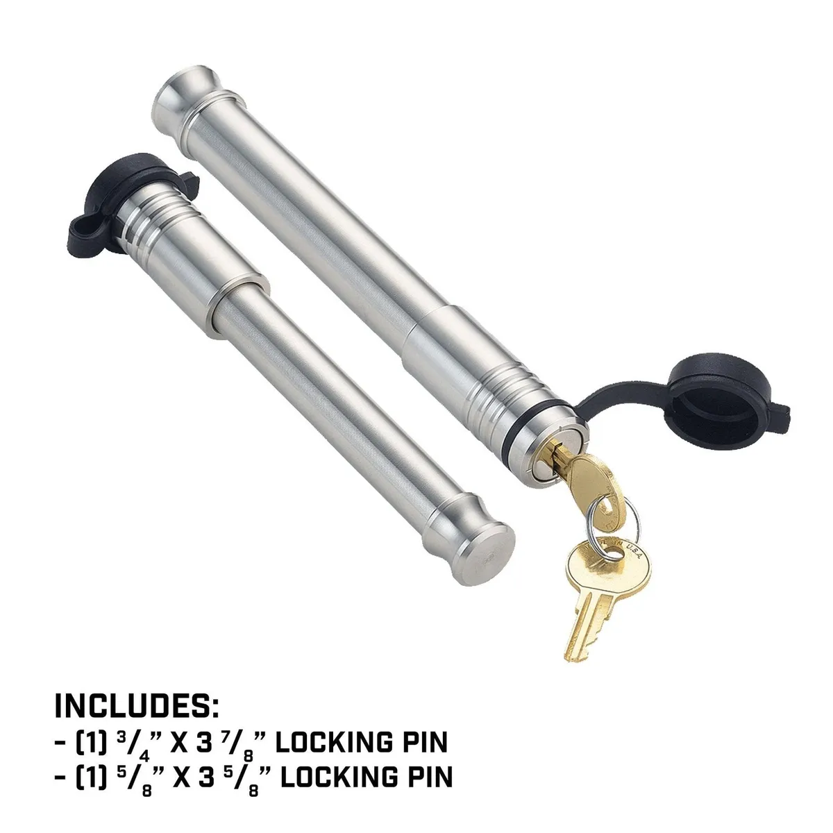 2 Pack - (2) 5/8 x 3-1/8 Span Hitch Locks - 4 Keys Included Fitment: Phantom 5K Phantom-X 7K 16K Mega Duty 10K 16K Boss 10K 16K Glyder 7K product image