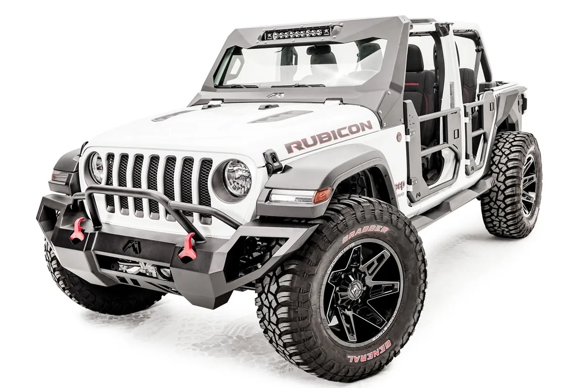 ViCowl Light Insert; 11 Gauge Steel Construction; Holds Rigid Industries 20 In. Light Bar; 2 Stage Matte Black Powder Coat w/Epoxy Primer; product image