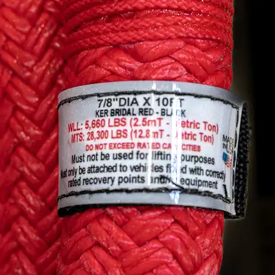 Factor 55 Extreme Duty Kinetic Energy Rope 7/8in Dia x 10ft