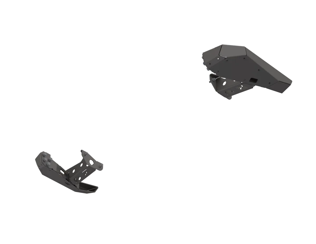 07-Up Jeep Wranger/Gladiator High Clearance Rear Bumper Corner PodsBlack Powdercoat product image