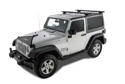 Rhino-Rack USA Rhino Rack Reconn-Deck RCL Black 2 Bar Backbone Roof Rack - JK 2dr Hardtop