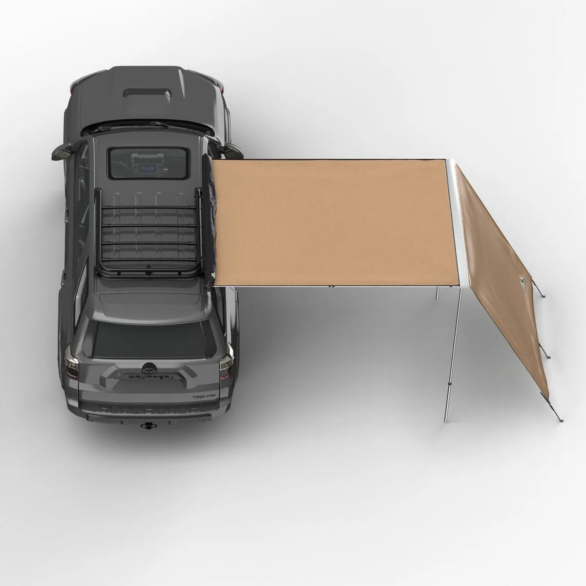 Truck or Car Awning Shade Wall, 6.5x8 Feet, Poly-Cotton Ripstop Fabric, Tan product image