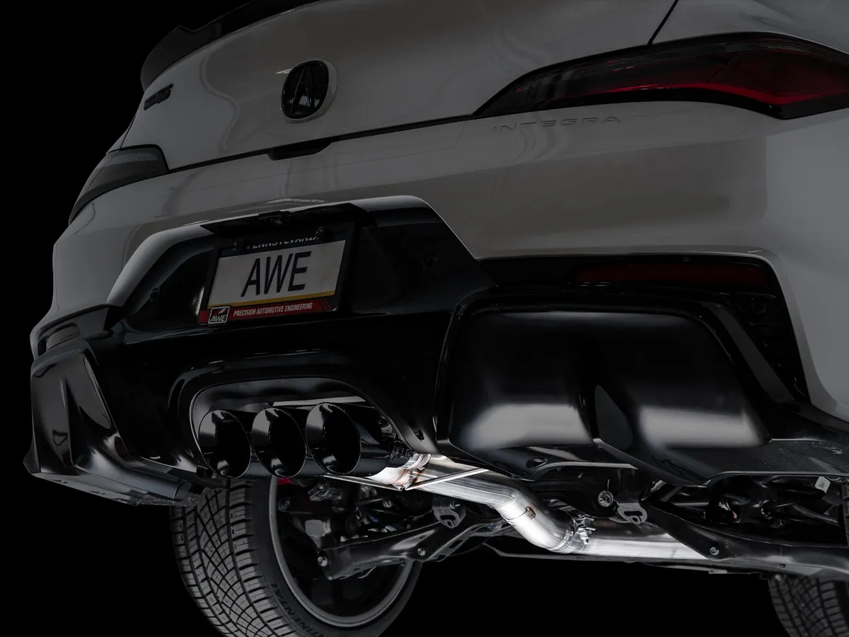 AWE Track Edition Exhaust for DE5 Integra Type-S - Triple Chrome Silver Tips product image
