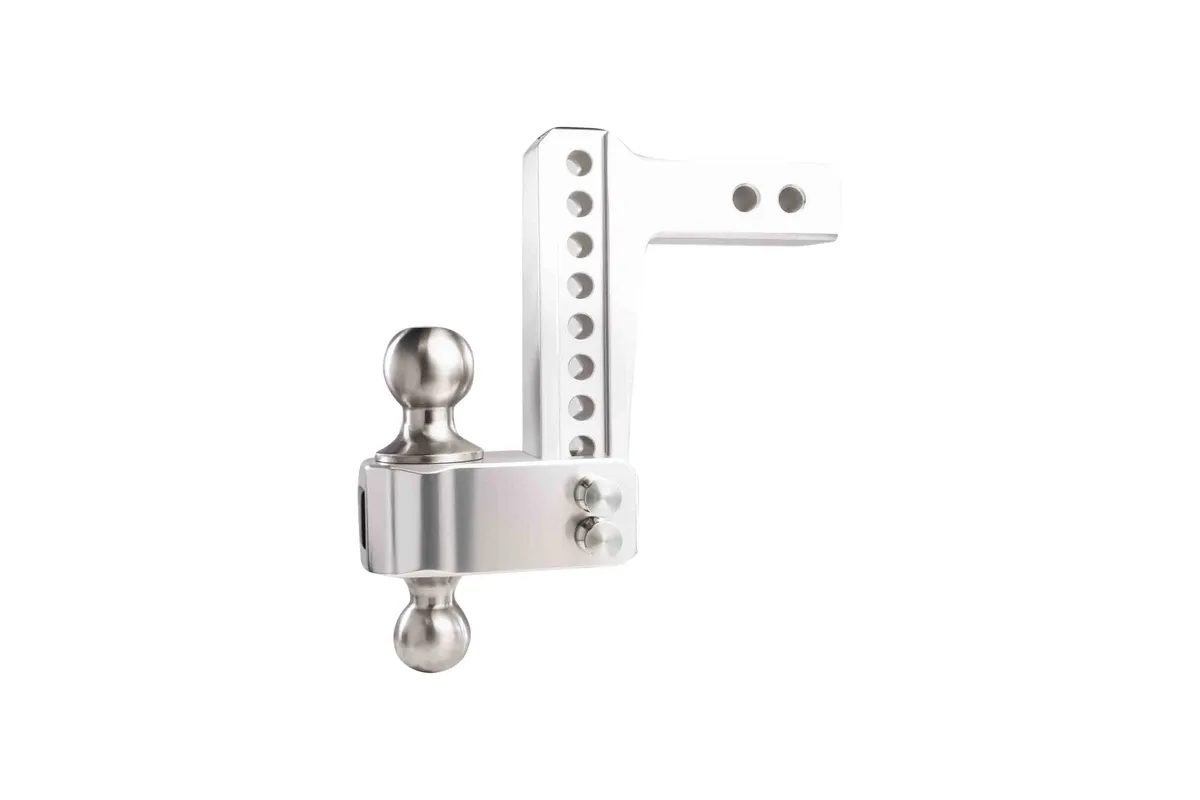 2.0" Aluminum Medium Duty Hitch 6" Drop/Rise w/ Stainless Steel Dual Ball product image