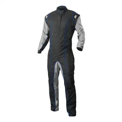 K1 RaceGear Suit Karting GK2 Adult Large/X-Large Black/Blue
