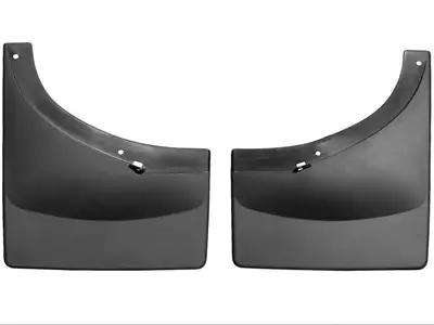 Weathertech 2008 + Chevrolet Silverado Black No Drill MudFlaps Fits Dually Models only / 2007 + GMC Sierra Black No Drill MudFlaps Fits Dually Models only