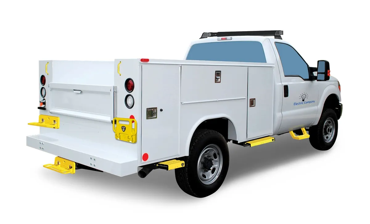 CARR - 501067 - WTS; 31 in. Retractable Step (Undermount,Ext Flat Surf); XP3 Blk /XP7 Sfty Ylw product image