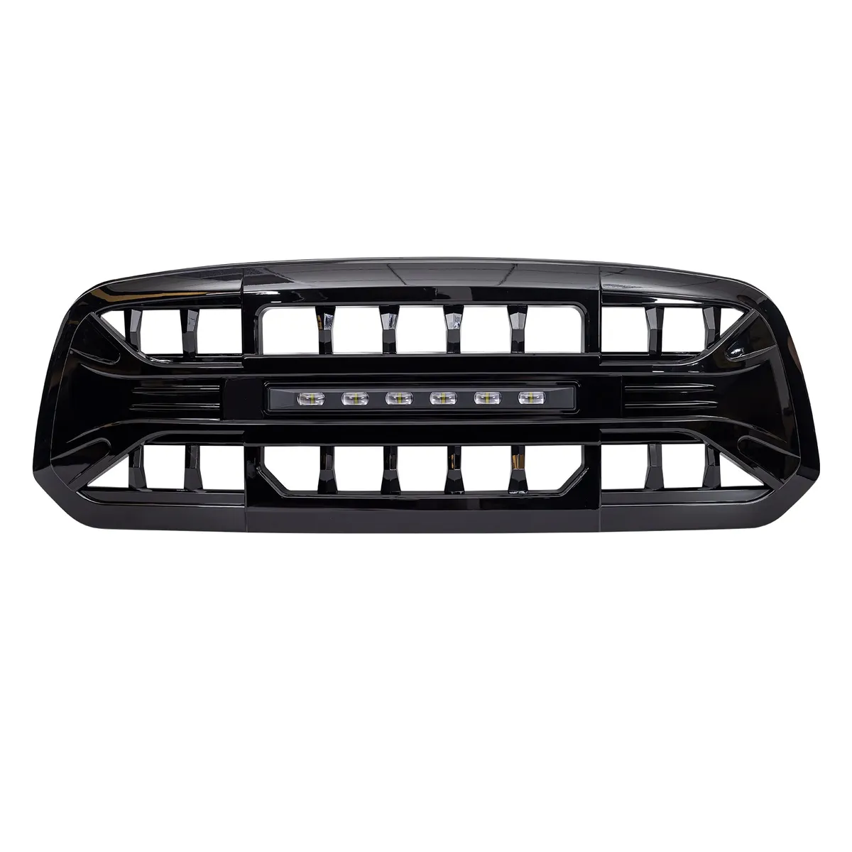 Armor Grille W/ Off-Road Lights - Gloss Black For 2013-2018 Dodge RAM 1500 ( Not Fit Rebel Models ), 2019-2023 Ram 1500 Classic product image