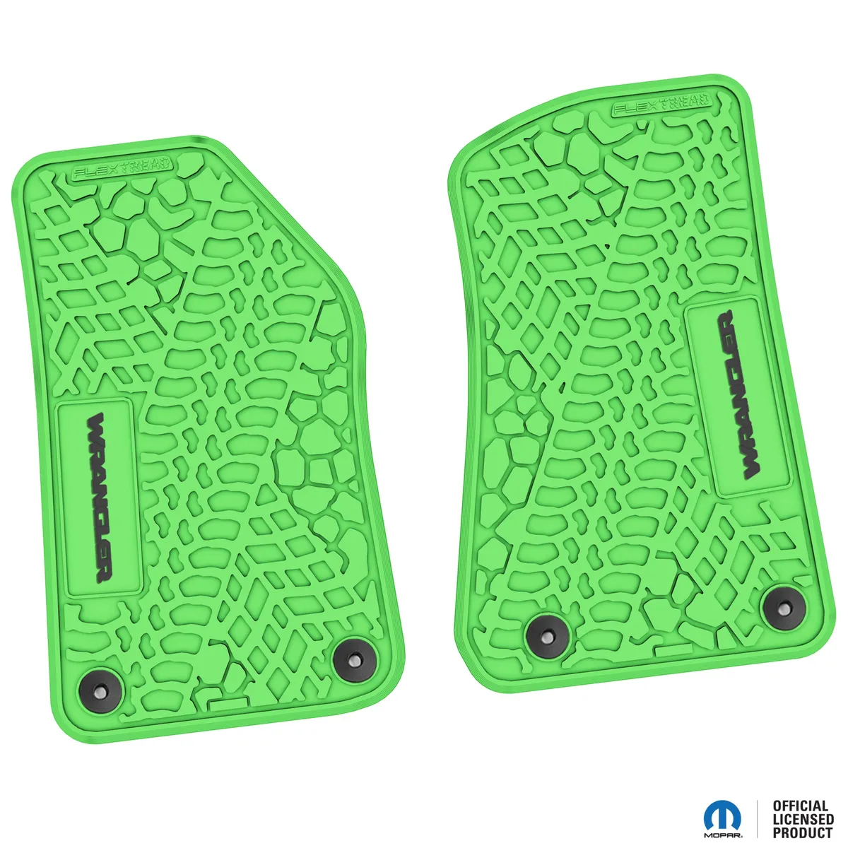 18-24 Jeep JL 2 Dr Front -Tire Tread/Scorched Earth Scene w/ Wrangler Insert - Black w/ Red Insert product image