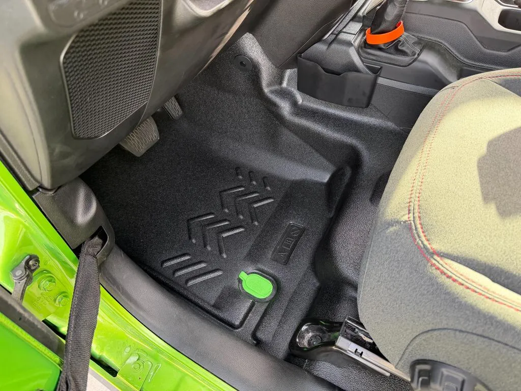 18-23 JLU 4DR full vehicle kit front and rear flooring cargo mat cargo closeout wheelhouse covers NO subwoofer mesa smoke product image