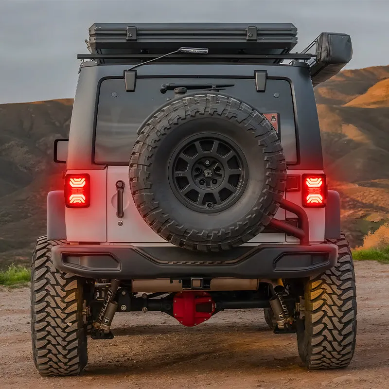 Smoked LED Tail Lights for Jeep Wrangler JK 2007-2018 product image
