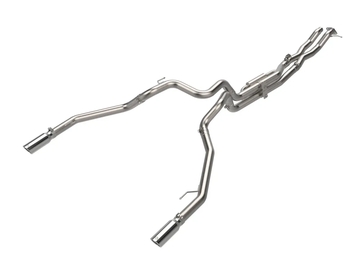 AFE Power Vulcan Series 3 IN 304 Stainless Steel Cat-Back Exhaust System w/ Black Tips Ford Ranger Raptor 24-26 V6-3.0L (tt) 49-33152-B 49-33152-B product image