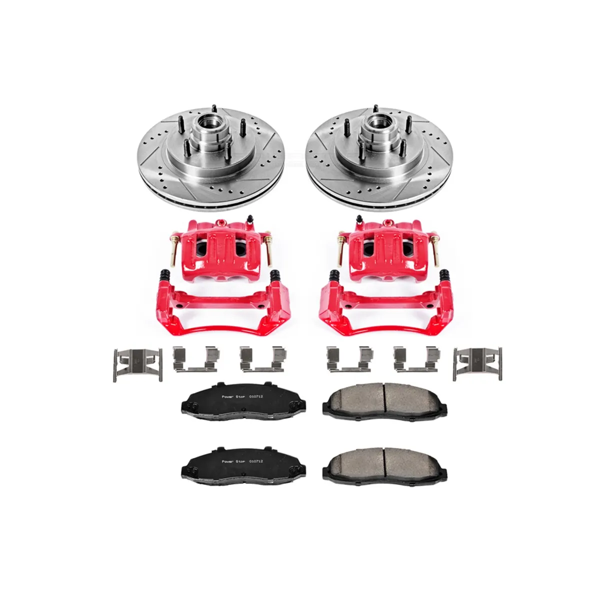 Z23 Evolution Sport Upgrade Kit: Drilled/Slotted Rotors; Carbon-Fiber Ceramic Pads; Powder Coated Calipers product image