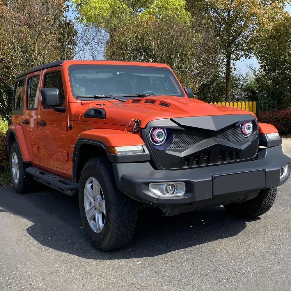 Hawke Grille - Matte Black For 18+ Wrangler JL & Gladiator JT W/O Trailcam product image