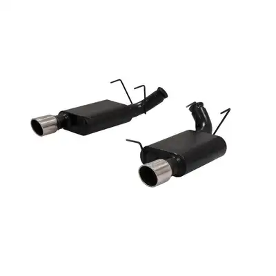 Flowmaster 2013 Ford Mustang GT 5.0L V8 3.00in Mandrel Bent Tubing Dual System Super 44 Series Mufflers 4.00in Polished Tips American Thunder DOR 409S Stainless Steel
