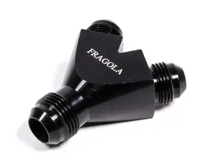 Fragola Performance Systems Yfitting 10an Male Inlet x 8an Male Outlets Black