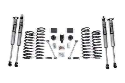 Zone Offroad 2007-2011 Jeep Wrangler (JK) 2 door 3 Suspension Lift Kit - Front Coils Rear Coils - Fox 2.0 Adventure Series Shocks