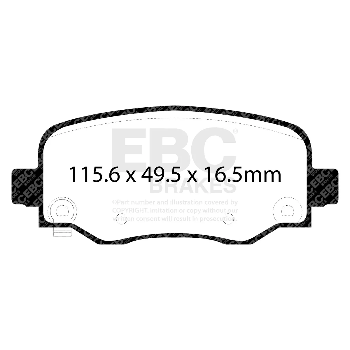 S5 Kits Yellowstuff And GD Rotors; Rear; FMSI Pad No. D1734; Solid; 5 Bolt Holes; 320mm Dia.; 33mm Height; 12mm Thick; product image