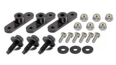 Wehrs Machine & Racing Products Mud Cover Conversion Plates 1/4-20 Steel 3pk