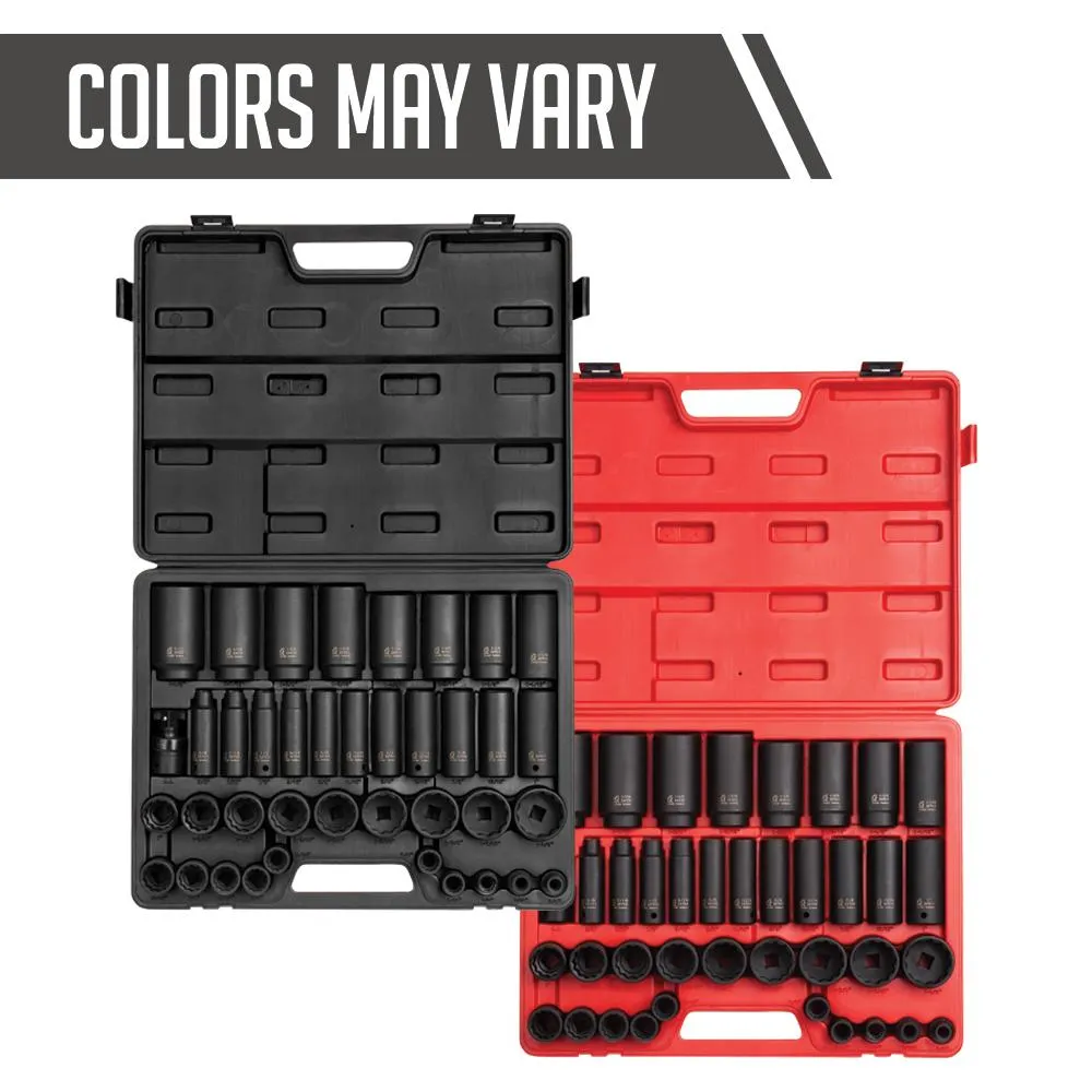 1/2" Drive SAE 12 Point Standard & Deep 39-Piece Master Impact Socket Set product image