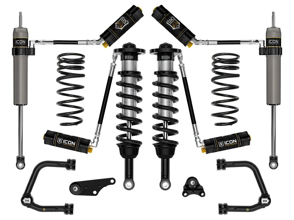 ICON Vehicle Dynamics ICON 2024-2025 Toyota Tacoma 1.25-3" Lift, Stage 5 Suspension System, Tubular, Triple Rate Rear Springs