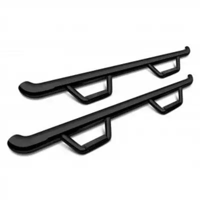 Smittybilt 1518 RAM 1500 Crew Cab 3in Wheel to Wheel Nerf Steps W/Cleated Steps; Black