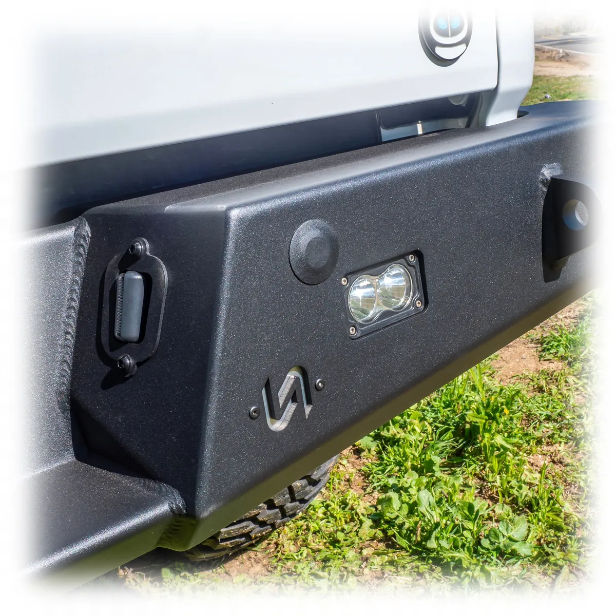 Turn Offroad Rear Bumper w/ Frame Mounted Rock Slider Wings - JT product image
