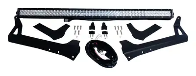 Crown Automotive Jeep Replacement RT Off-Road 50in LED Light Bar and Windshield Bracket Kit for 2007-2018 Jeep JK Wrangler