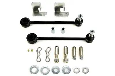 TeraFlex Teraflex Sway Bar Quick Disconnects w/ Swivel Stud Kit Front 3-4in Lift - JK