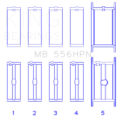 Main Bearing Set For Chevrolet 396502 Gen IV v vi product image