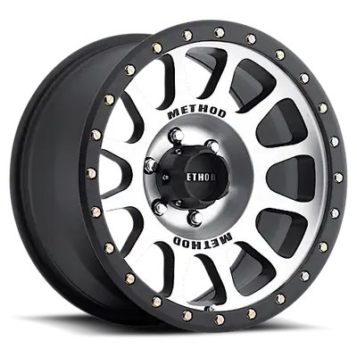 Method Race Wheels Aluminum Wheels 18x9 NV MR305 Bolt Pattern 6 On 135 Offset 18 Lip Size 1.38 Black BM Machined Face-Black Street Loc Method