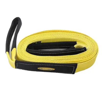Smittybilt 2in x 20ft Tow Strap; Yellow; 20000 Lb. Rating
