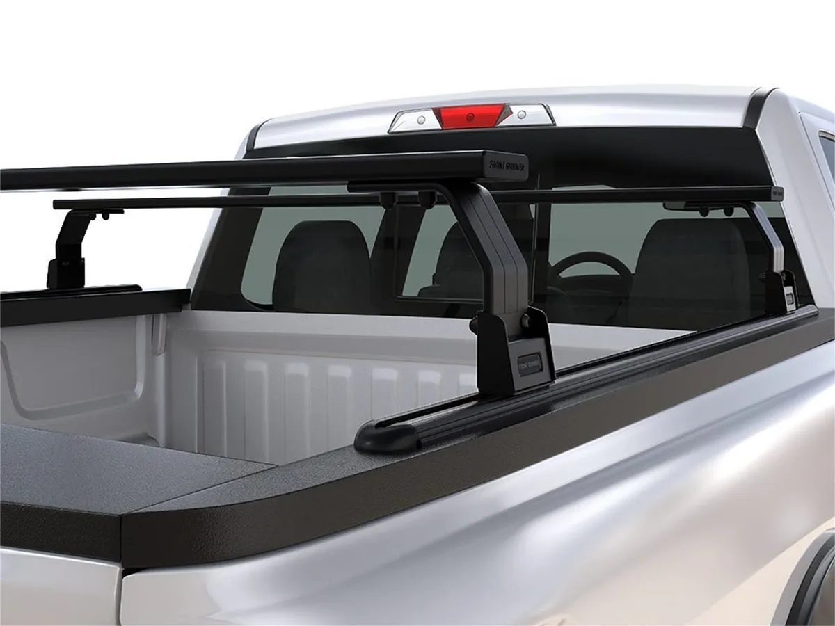 Double Load Bar Kit; Incl. 2 Roll Top Leg Mount; 1575mm Roof Load Bar Set; 1400mm L Universal Track; product image