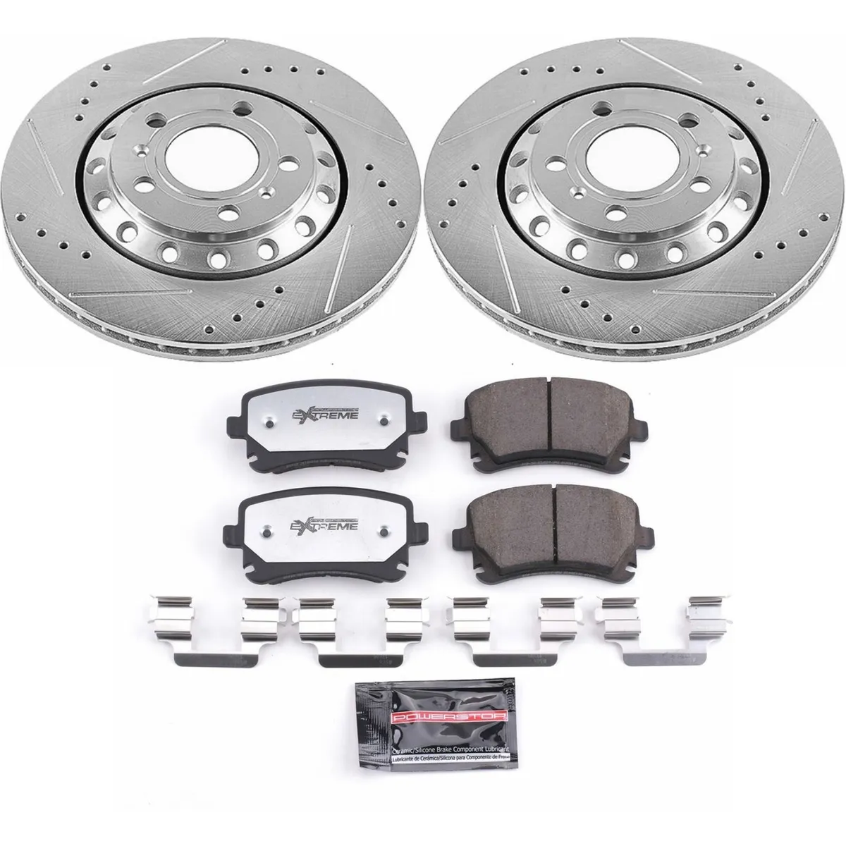 Z26 Street Warrior Upgrade Kit: Drilled/Slotted Rotors; Carbon-Fiber Ceramic Pads W/Hardware product image