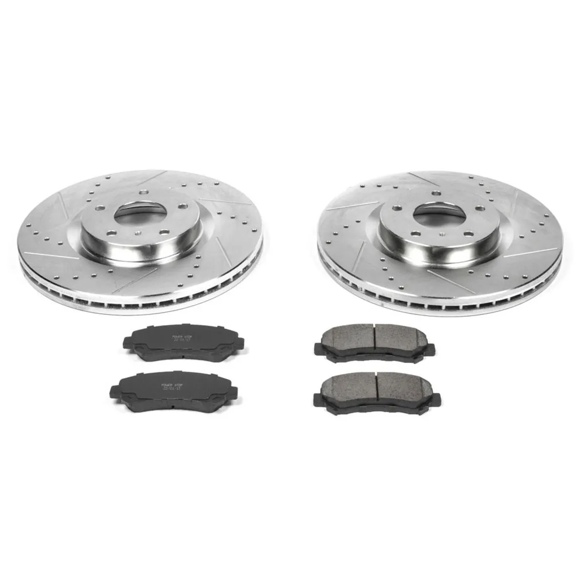 Z23 Evolution Sport Upgrade Kit: Drilled/Slotted Rotors; Carbon-Fiber Ceramic Pads W/Hardware product image
