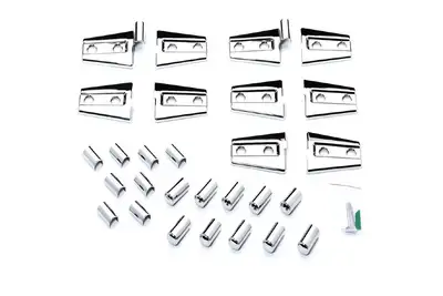 Putco 0718 Jeep Wrangler JK Chrome Trimhinge Covers